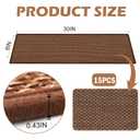 Non Slip Carpet Stair Treads for Wooden Steps - Machine Washable, Reusable Adhesive - 15 Pack 8"x30" Brown - Anti-Slip for Dogs, Kids & Elders