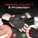 Workout Gloves for Men & Women - Weight Lifting & Gym Gloves with Enhanced Grip, Wrist Support & Palm Protection - Fitness Gloves for Training, Crossfit, Cycling & Exercise (Green)