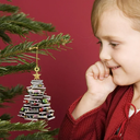 Personalized Book Ornament, Custom Book Ornaments for Christmas Tree, 2025 Acrylic Book Tree Decoration, Bookloves Gift for Bookworm, Book Club, Bookish, Library