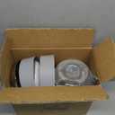 Automatic Gravity Cat Dog Feeder and Water Dispenser with 304 Stainless Steel Bowls 2 in 1 360 Degree Rotatable Auto 2.4L Dry Food and 2.6L Water Bowl for Small Medium Pet Dog Puppy Kitten (Gray)