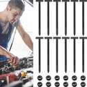 150Pcs Nylon Universal Cable Tie Buckle - New Multifunctional Nylon Zip Ties With Pin & Button Design Plastic Cable Ties Tool Fasteners Car Body UV Resistant Zipties for Car Daily Repair