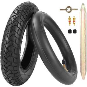 10x2 Scooter Tire 54-152 10" Tyre + 45 Inner Tube Inflatable Tire for Folding Electric Bicycle Smart Self Balancing 2-wheel Scooter Explosion-Proof Thicker Rubber