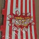 2 Sets Giant Popcorn Box with Balloons, Movie Popcorn 3D Popcorn Box Cardboard Stand up, 25x18x35" Outdoor Standing Heavyweight Popcorn Box for Theme Parties Festivals Yard Decoration,102Pcs