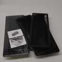 Floor Vent Covers 2 Pack, 4" x 12" (Duct Opening Size) Easy Adjust Vent Deflector Metal Reinforced Weld,Black