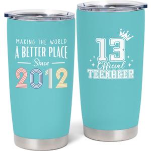 Birthday Gifts for 13 Year Old Girls, 13th Birthdays Gifts for Girls, 13 Yr Olds Girl Gift Age 13, Presents for 13 Years Olds Girl Tumbler 20oz
