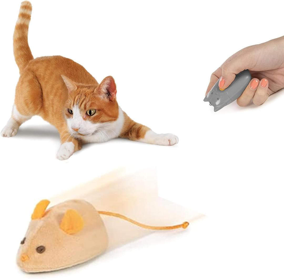 SmartyKat Electronic Motion/Moving Toys for Cats & Kittens, Battery Powered, Mimics Motion of Real Prey, Fun & Interactive Play - Multiple Styles