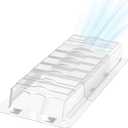 Sideways Vent Extender for Under Furniture, Air Floor Vent Deflector Fits Vents 3" - 6" Wide (1PCS)