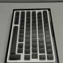 HITIME x XVX Stealth Keycaps - Shine Through Topographic Keycaps, Unique IMD Tech, Phantom Design, for Mechanical Keyboards, 118 Key Set, OEM Profile, Lines and Character Backlit, Side Printed-Black