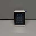 Air Quality Monitor Indoor, 5 in 1 Portable Real-Time Smart Air Quality Tester with CO2 Monitor, HCHO, TVOC, Temperature, Humidity Detector for Home, Office, Car, Hotel (White)