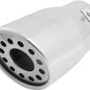 uxcell Car Universal 3" Inlet Exhaust Silencer Muffler Tip Fit 2-2.75inches Pipe