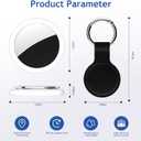 Air Tracker Tag 2 Pack [Apple MFi Certified] with Find My(iOS Only), Key Finder with No App Needed, Waterproof, 365-Day Standby,Wallet Key Bag Luggage Tracker
