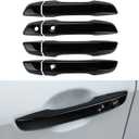 Upgraded Door Handle Cover Compatible for Honda Civic 2021 2020 2019 2018 2017 2016 Accessories Door Handle Protectors for 10th Gen Honda Civic (Glossy Black)