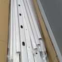 Hand Rails for Outdoor Steps，Stair Handrail & Indoor Stair Railing Kit，Railings for Outdoor Steps for Fence & Outdoor Steps (2, White-with Balusters, 3 Step)