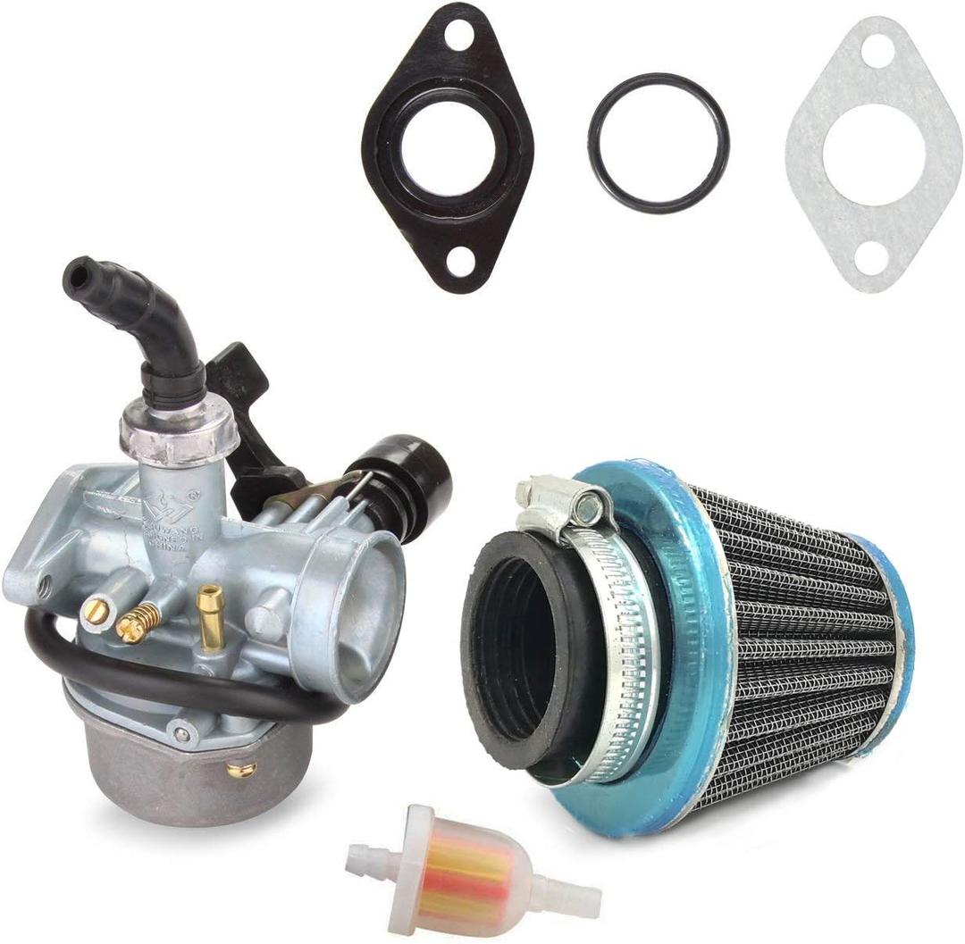 ATV Carburetor PZ19 with Fuel Filter and 35mm Air Filter for 50cc 70cc 80cc 90cc 110cc 125cc ATV Dirt Pit Bike Taotao Honda CRF By LIAMTU