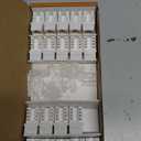 Everest 45° Angled RJ45 Cat6 Keystone Jacks 50-Pack in White - Slim Profile Female RJ45 Connectors - Cat 6 Keystone Jack - Compatible with 45° Angled Speed Termination Tool - 45Term