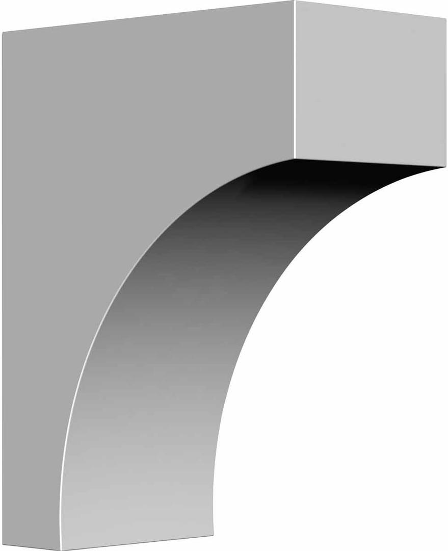 Ekena Millwork BKT03X05X07ST 3-Inch W x 5 1/2-Inch D x 7 1/4-Inch H Stockport Bracket