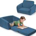 ZICOTO Sturdy Toddler Chair and Couch - The Perfect Kids Sofa for Girls and Boys - Ideal Fold Out Sofa Chairs to Give Your Kids a Safe and Fun Place to Sit (Blue)