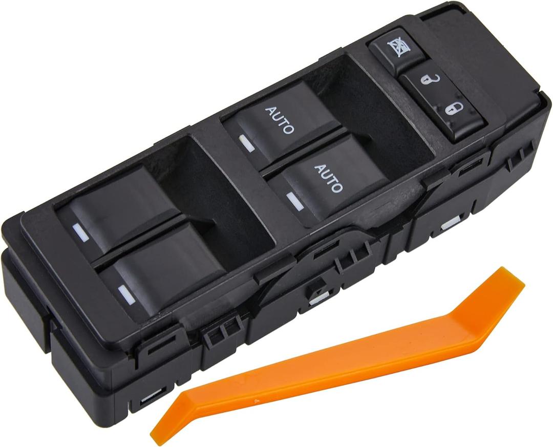 6+8 Metal Pins Power Window Switch Fits for 06-10 Jeep Commander, Grand Cherokee, Chrysler 200/300.07-09 Dodge Durango/Aspen,08-14 Avenger. Control vidrios Master Switch.Green Light. 4602781AA