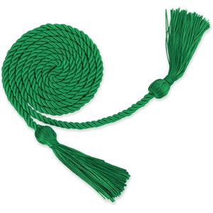Honor Cords Graduation Cords Green Cords Grad Cords College Graduation Cords Graduation Ropes Cords Graduation Accessories 67" Long Braided Cords for 2026 Graduation Decorations Bachelor Gown