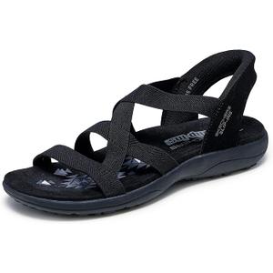 Skechers Women's Reggae Slim-Stretch Flex Hands Free Slip-ins Sandal, Size 8