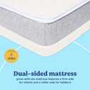 Graco Ultra 2-in-1 Premium Dual Sided Crib & Toddler Mattress - GREENGUARD Gold, CertiPUR-US Certified Foam, Machine Washable Cover with 100% Waterproof Surface, Fits Standard Crib & Toddler Beds, 1 Count