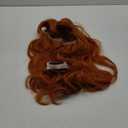karlery Adult Women Long Curly Orange Bangs Wig Halloween Cosplay Costume Party Wig (Free Purple Headband and Wig Cap)