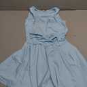 EXARUS Girls Summer Dress Teen Dance Graduation Tween Mini Ruffle Flowy Ruched Short Party School Dresses Kids 12Y (Blue)