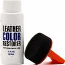 2 x Leather Hero Leather Color Restorer & Applicator- Refinish, Repair, & Renew Leather & Vinyl Sofa, Purse, Shoes, Auto Car Seats, Couch 2oz (Dark Brown)