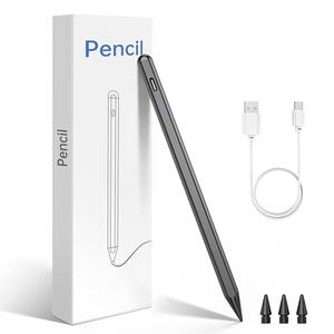 Stylus Pen for iPad (2018-2025) Apple Pencil with Palm Rejection, Fast Charge,Tilt Sensitivity, for iPad 11/10/9/8/7/6th Gen, Pro 13"/12.9"/11"/M4, Air 7/6/5/4/3/M3/M2, Mini 6/5th (Black)