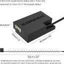 DR-E18 DC Coupler USB C Cable Replace ACK-E18 AC Power Adapter LP-E17 Dummy Battery Compatible with Canon EOS R50 R100 R8 R10 RP 77D 800D, Rebel T7i T6i, EOS M3, M5, M6V