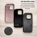 Funtacy Silicone Case Compatible with iPhone 16 Models, Microfiber Lining, Shockproof, Slim Fit, Soft Touch, Anti-Slip, Full Body Protection (Black, 16 PRO MAX)