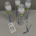 Dr. Brown's Anti-Colic Options+ Narrow Glass Baby Bottle with Level 1 Slow Flow Nipple, BPA-Free, 8 oz/250 mL, 0m+, 4-Pack