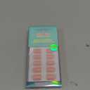 BTArtbox Press On Nails Square - Pastel Pink Short Press On Nails with Glue for Women, Opaque Soft Gel Glue On Nails in 16 Sizes - 32 Stick On Nails Kit, Metro Mocha