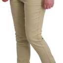 DKNY Men's Travel Pants - Stretch Performance, Skinny Fit Chinos with Zipper Pockets | Business Casual Pants for Men (30W x 32L, Khaki)