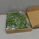 6 Pcs Artificial Boxwood Candle Rings Wreaths Mini Green Kitchen Cabinet Wreath Table Centerpieces Spring Summer Rings Wreaths for Pillars Farmhouse Wedding Party Decor