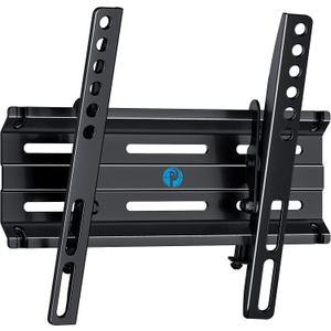 Pipishell Tilting TV Wall Mount Bracket Low Profile for 13-42 Inch Flat Screen TVs & Monitors, Universal Tilt TV Monitor Mount Fits 8" Wood Studs VESA 200x200mm