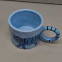 14.5oz/430ml Cute Cartoon Mugs,Personalized Big Ear Coffee Mug,Tea Cup for Office and Home(Blue)