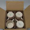 GBhome 6OZ Stackable Coffee Mugs, Ceramic Coffee Mugs with Texture Patterns for Man,Woman,Dad,Mom, Modern Coffee Cups Set of 4 for Espresso/Cappuccino. Dishwasher&Microwave Safe