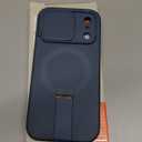 SURITCH for iPhone 17 Pro Case with Camera Control Cover, Camera Cover and Adjustable Kickstand, Compatible with MagSafe, Shockproof Bumper Protective Cases 6.3 Inch, Blue