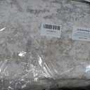 Washable Rugs 6x9 Area Rugs for Living Room,Modern Abstract Rugs for Bedroom,Large Carpets,Ultra Soft Faux Wool Retro Dining Room Rug,Non Slip&Non-Shedding Low Pile Print Rug- Beige Grey