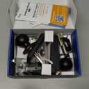 TEEHO TE003 Keyless Entry Keypad Door Lock with Handle, Electronic Digital Smart Locks for Front Door, Smart Door Knob with Code for Bedroom, Auto Lock, Passage Mode, Easy to Install, Matte Black