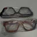 livho Oversized Eyewear Frame for Woman and Men - Rectangle Fashion Glasses for Computer, Chic Preppy Frame