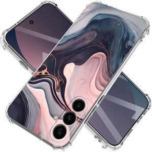 for Samsung Galaxy A36 Case 5G 6.64", [10FT Military Grade Drop Test] Marble Planet Soft Slim TPU Protective Shockproof Phone Case Cover（Night）