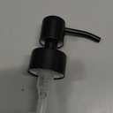 Kapitan Soap Dispenser Pump Replacement Head Black Spare Stainless Steel 28Mm Brushed Finish (1 Piece - Black)
