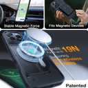 TORRAS Upgraded for iPhone 16 Pro Case Aramid Fiber Back/Black Edge | Compatible with MagSafe, Military Grade Drop Protection, Stronger Magnetic, Shockproof Airbag, Color Button, Slim Anti-Scratch | Upgraded, Stronger Magnetic, Shockproof, Slim