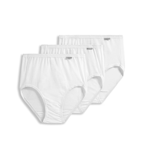 Jockey Women's 100% Cotton Elance Brief - 3 Pack/ L
