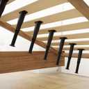 Adjustable Bed/Furniture Frame Support Legs,Set of 4 - Universal Replacement Legs for Bed Frame/Furniture/Cabinet, Slat Reinforcement, Height-Adjustable Support for Queen/King/Platform( 8.3"-14.5")