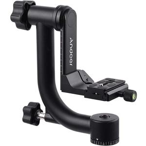 Andoer Heavy Duty Gimbal Head Tripod Head with Arca Swiss Quick Release Plate - Aluminum Alloy, DSLR Max. Load 30Lbs/13.6Kg