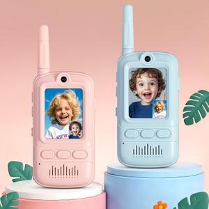 Toys Kids Walkie Talkies: Rechargeable Long Range for Boys & Girls Age 3-12 Outdoor Camping