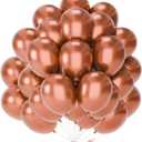 PartyWoo Balloons 50 pcs 12 Inch Balloons for Graduation Wedding Baby Shower Gender Reveal Anniversary Graduation Birthday Party Decorations Brown-G132